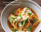 しっとりむね肉でヘルシーな親子煮作り方9写真