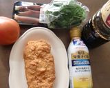 栄養オイルで、火を使わずにチキンカツ皿作り方1写真
