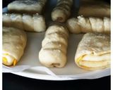 ビスケット風チーズとソーセージ捻りパン作り方5写真