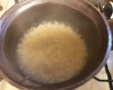 ＊小松菜となめこのあんかけおかゆ作り方3写真