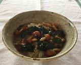 ＊小松菜となめこのあんかけおかゆ作り方7写真