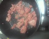 ３分レシピキャベツと、ひき肉のしょうが味作り方1写真