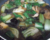 筍と椎茸＊中華風 煮込みハンバーグ作り方14写真