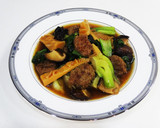 筍と椎茸＊中華風 煮込みハンバーグ作り方15写真