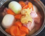 鶏もも肉と新たまねぎの白味噌煮作り方5写真