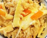 ストウブで茅乃舎出汁香るたけのこご飯作り方8写真