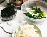 タケノコとワカメの韓国風スープ作り方1写真