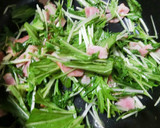 水菜のマヨぽん合え作り方2写真