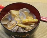 筍とあさりの白だしお吸い物【簡単！時短】作り方3写真