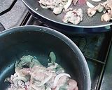 新玉と牛こま炒め作り方3写真