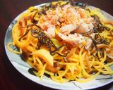 野菜たっぷり！ささみと塩昆布のパスタ作り方5写真