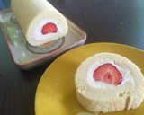 日本のふわふわロールケーキ＠イギリス作り方18写真