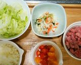 犬ご飯　栄養満点タコライス作り方1写真