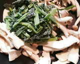 【簡単】えりんぎ、きのこのほうれん草炒め作り方1写真