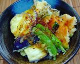 ドレッシングでピリ辛野菜天丼♪作り方8写真