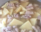 たけのこと鶏肉の煮物作り方4写真