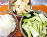 ささっと簡単★筍とちんげん菜の中華炒め★作り方1写真