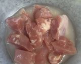 蒸し鶏とゴボウの和風スープパスタ作り方1写真