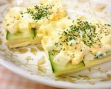 高野豆腐パンで☆マヨたまオープンサンド☆作り方4写真