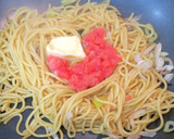 キヌアの簡単・時短！明太子の和風焼きそば作り方3写真