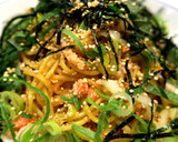 キヌアの簡単・時短！明太子の和風焼きそば作り方4写真