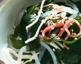 ワカメ&マロニーの酢の物作り方2写真