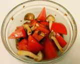 トマトとしめじのブルスケッタ作り方5写真
