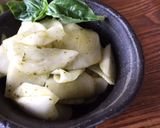 簡単！カブの浅漬け・バジル風味作り方3写真