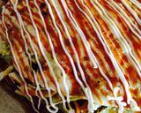 フライパンでお好み焼き◆納豆モダン作り方6写真