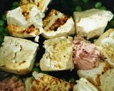 えんどうと豆腐の卵とじ作り方3写真