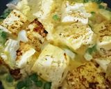 えんどうと豆腐の卵とじ作り方4写真