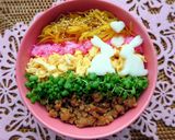 しっかり栄養らくらく摂取♪五色丼弁当作り方4写真