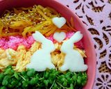 しっかり栄養らくらく摂取♪五色丼弁当作り方5写真