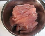 鶏胸肉のオイスターソース炒め作り方1写真