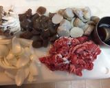里芋と牛肉オイスターソース炒め煮作り方3写真