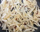 大根の皮　きんぴら　辛　炒め作り方1写真