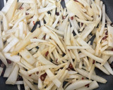 大根の皮　きんぴら　辛　炒め作り方1写真