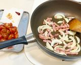 フレッシュトマトとベーコンのパスタ作り方3写真