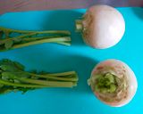 かぶと鶏肉炒め作り方1写真