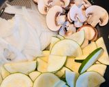 コク旨、鶏ささみとズッキーニのバター醬油パスタ作り方3写真