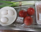 鶏肉トマト卵中華スープ♪簡単精神安定作り方1写真