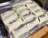 ハム・チーズ・キャベツの餃子の皮巻き♬作り方6写真