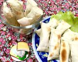 ハム・チーズ・キャベツの餃子の皮巻き♬作り方7写真