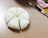 誕生日♡いちごのケーキおにぎり♡キャラ弁作り方8写真