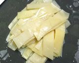 たけのこの皮の胡麻油和え|たけのこレシピ作り方2写真
