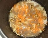 絹さやの押し麦ご飯作り方4写真