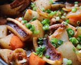 いかと根菜のコチュジャン煮込み。作り方4写真