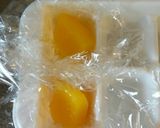 製氷皿で作るゼリー玉♡フルーツ牛乳寒天作り方1写真