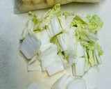 カブと白菜と油揚げの味噌汁作り方1写真