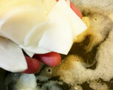 カブと白菜と油揚げの味噌汁作り方3写真